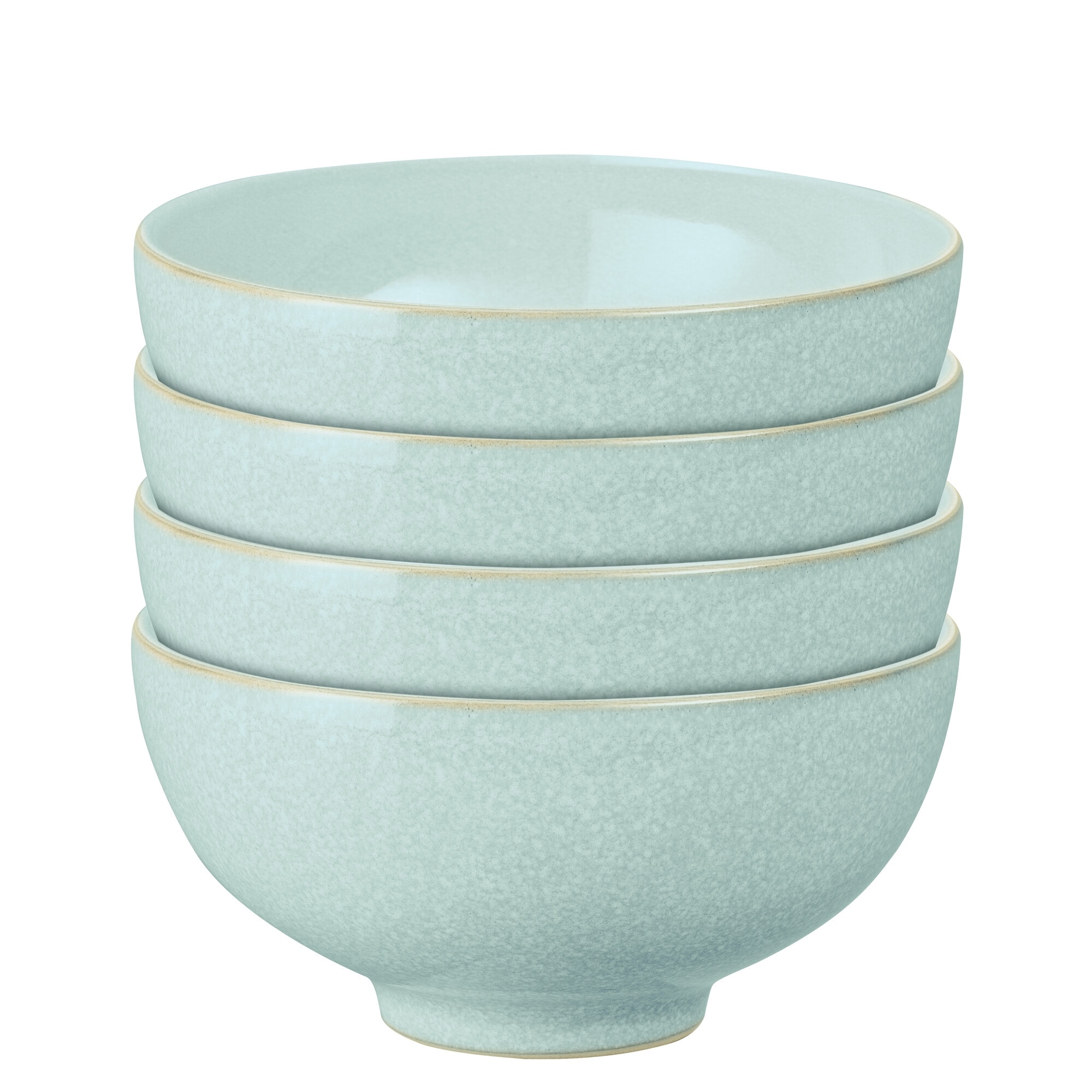 Product photograph of Elements Jade Light Green Rice Bowl Set Of 4 from Denby Retail Ltd